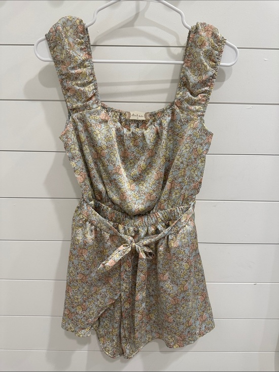 Altar'd State Pants - Altar'd State Pastel Floral Tie-Waist Romper